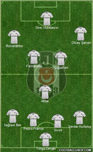 Besiktas JK Formation 2013