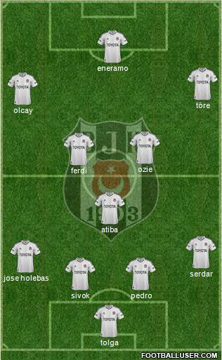 Besiktas JK Formation 2013