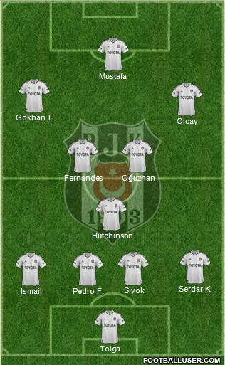 Besiktas JK Formation 2013