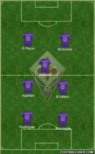Fiorentina Formation 2013