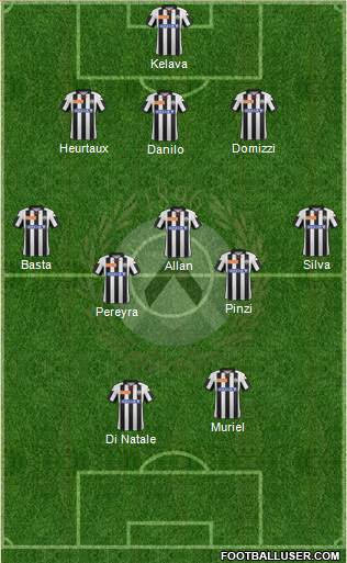Udinese Formation 2013