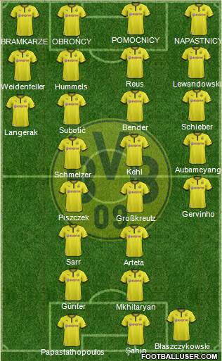 Borussia Dortmund Formation 2013