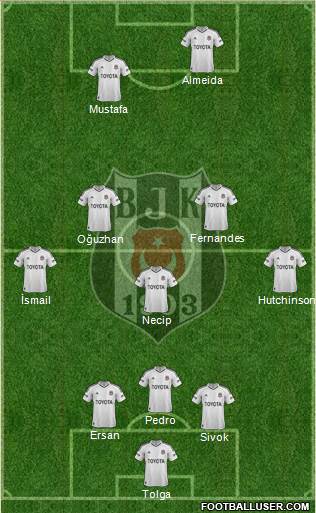 Besiktas JK Formation 2013