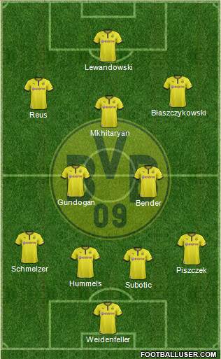 Borussia Dortmund Formation 2013