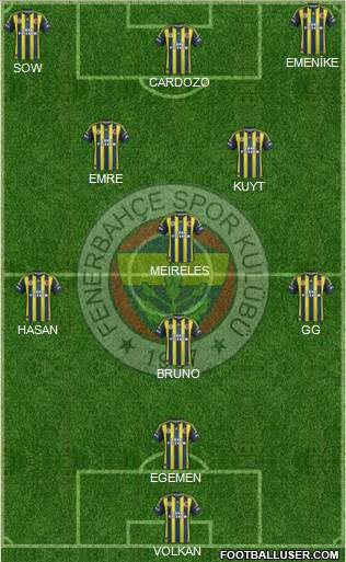 Fenerbahçe SK Formation 2013