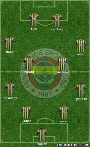 Fenerbahçe SK Formation 2013