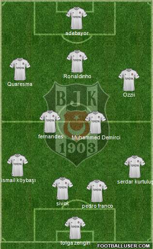 Besiktas JK Formation 2013