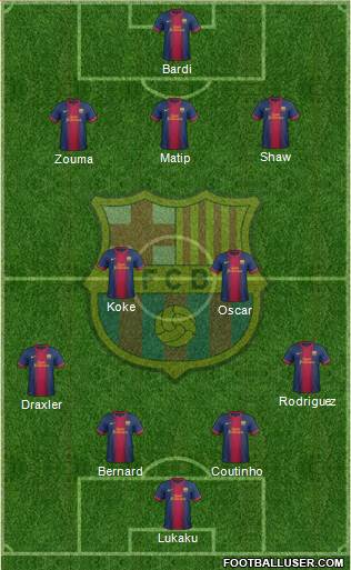 F.C. Barcelona Formation 2013