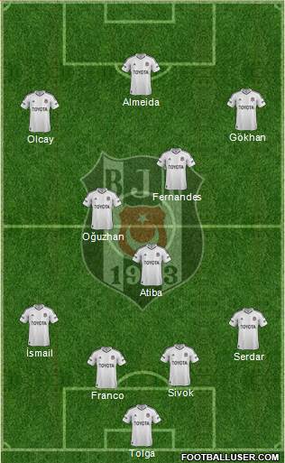 Besiktas JK Formation 2013