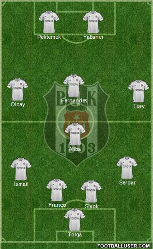Besiktas JK Formation 2013