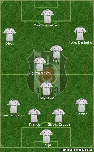 Besiktas JK Formation 2013