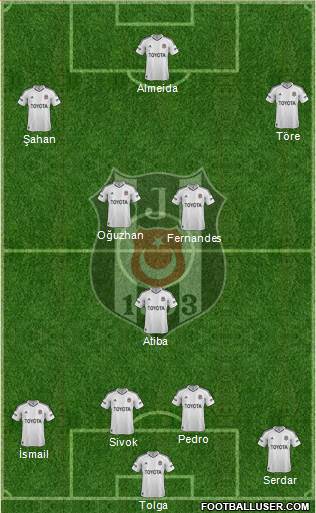 Besiktas JK Formation 2013