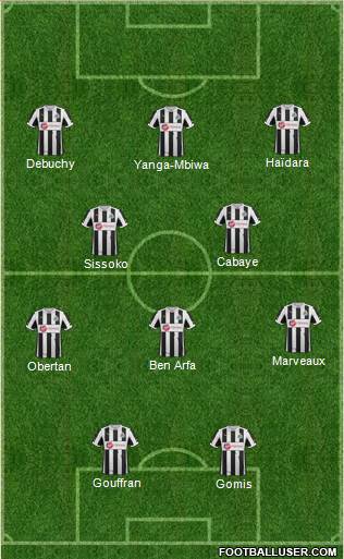 Newcastle United Formation 2013