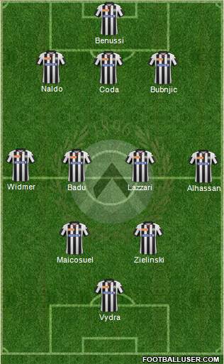 Udinese Formation 2013