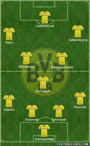 Borussia Dortmund Formation 2013
