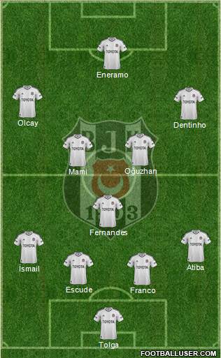 Besiktas JK Formation 2013