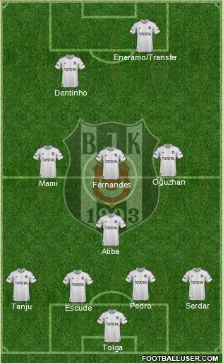 Besiktas JK Formation 2013
