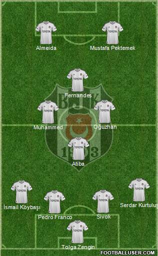 Besiktas JK Formation 2013