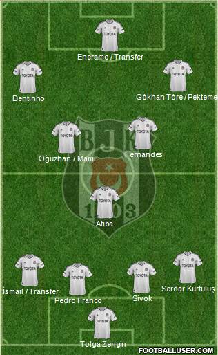 Besiktas JK Formation 2013