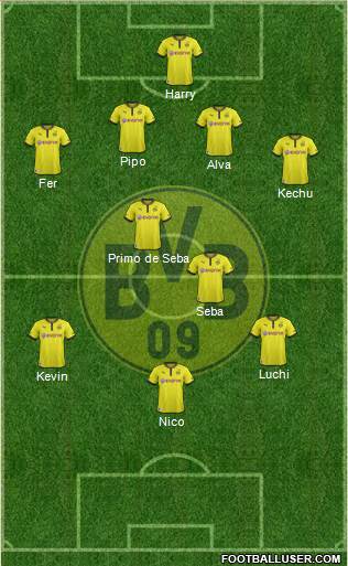 Borussia Dortmund Formation 2013