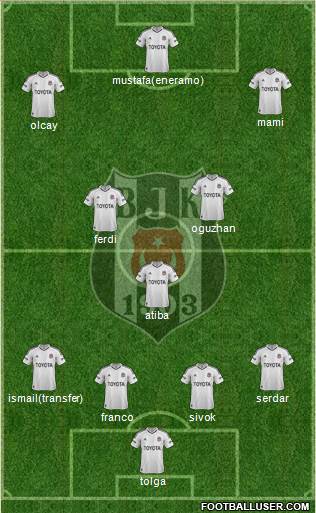 Besiktas JK Formation 2013