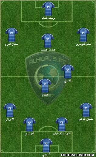 Al-Hilal (KSA) Formation 2013
