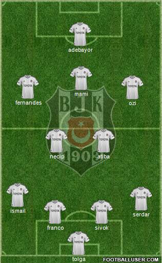 Besiktas JK Formation 2013