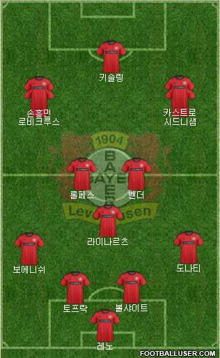 Bayer 04 Leverkusen Formation 2013
