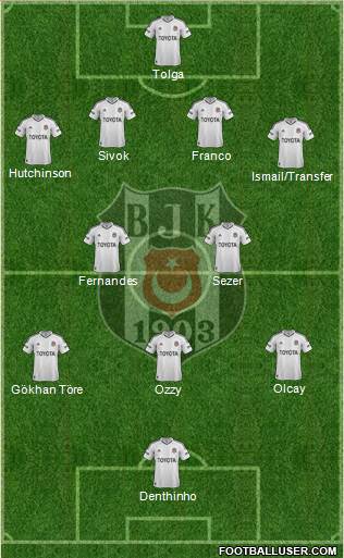 Besiktas JK Formation 2013