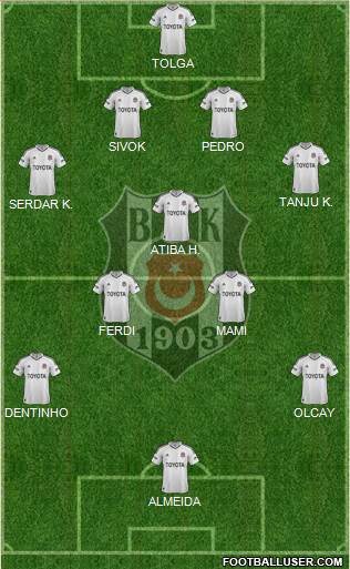 Besiktas JK Formation 2013