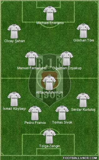 Besiktas JK Formation 2013