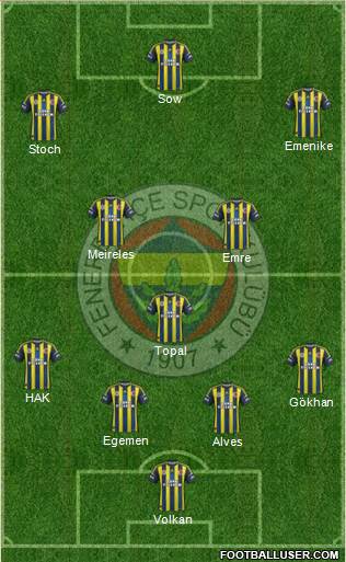 Fenerbahçe SK Formation 2013