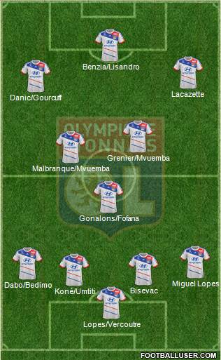 Olympique Lyonnais Formation 2013