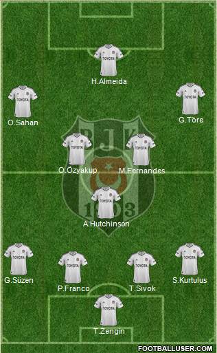 Besiktas JK Formation 2013