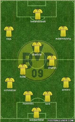 Borussia Dortmund Formation 2013