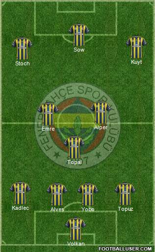 Fenerbahçe SK Formation 2013