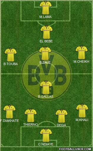 Borussia Dortmund Formation 2013
