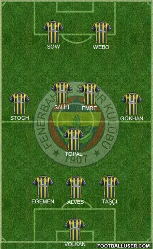 Fenerbahçe SK Formation 2013