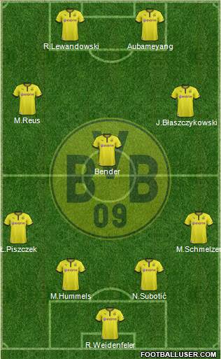 Borussia Dortmund Formation 2013