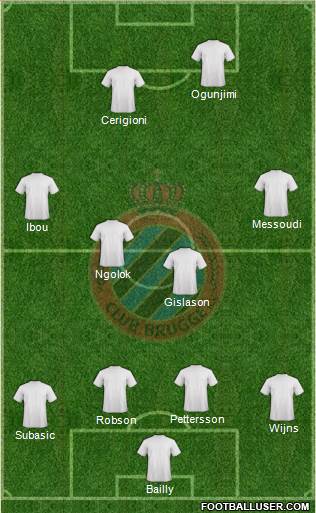 Club Brugge KV Formation 2013