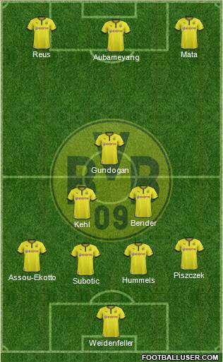 Borussia Dortmund Formation 2013