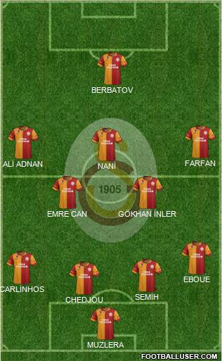 Galatasaray SK Formation 2013