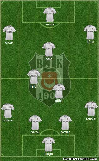 Besiktas JK Formation 2013