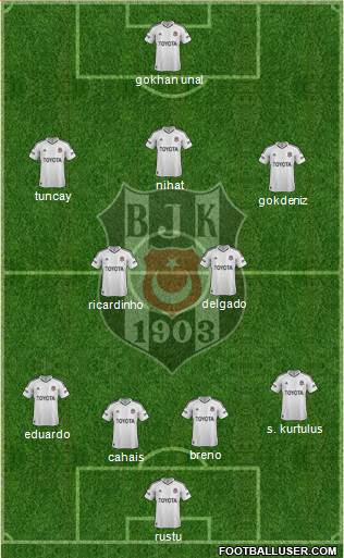 Besiktas JK Formation 2013