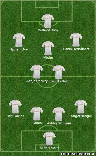 Swansea City Formation 2013