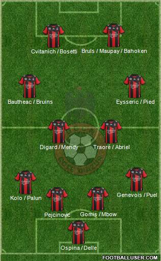 OGC Nice Côte d'Azur Formation 2013
