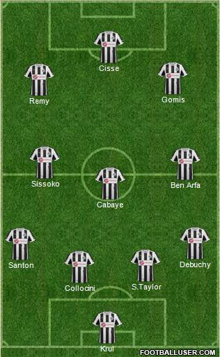 Newcastle United Formation 2013