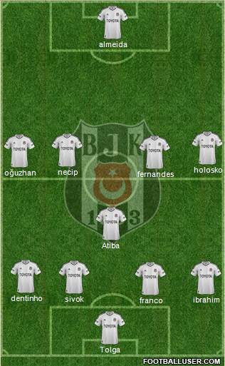 Besiktas JK Formation 2013
