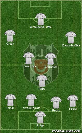 Besiktas JK Formation 2013