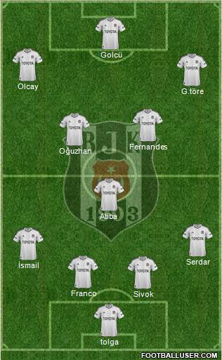 Besiktas JK Formation 2013